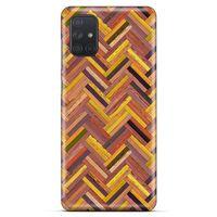 Lopard Samsung Galaxy M51 Uyumlu Kılıf Wood'X (39) Liquid Crystal Kılıf Baskılı