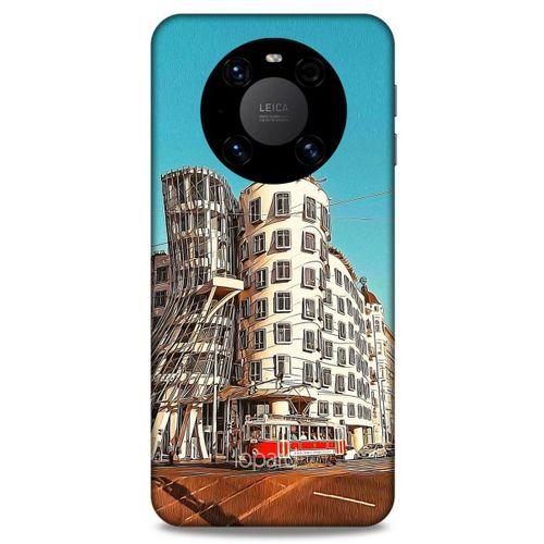 Lopard Huawei Mate 40 Pro Uyumlu Kılıf Dünya Mimarisi (35) Fit Design Kılıf