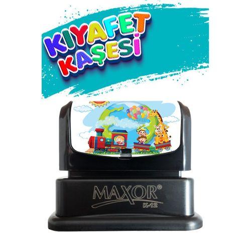 Kıyafet Kaşesi Tren Temalı Öğrenci Kaşesi /kreş / Anaokulu / Ilkokul Öğrenci Kumaş Elbise Kaşesi