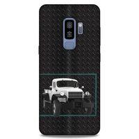 Lopard Samsung Galaxy S9 Plus Uyumlu Kılıf PickUpX (13) Silikon Kap Siyah Beyaz