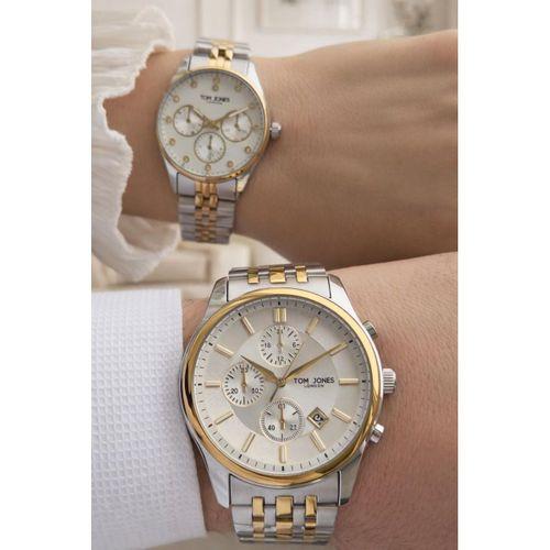 Tom Jones Çiftlere Ve Sevgililere Özel 3 Atm 2 Yıl Garantili Bay Ve Bayan Çift Saati CF.TJ.M002