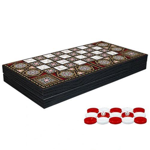 Klasik Sedef İşlemeli Tavla Model 1