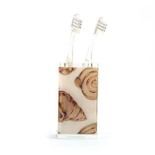 2 Adet Diş Fırçalık İstiridye Akrilik  6X6X12Cm Banyo Seti