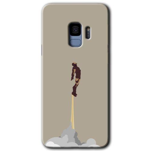 MRCİLETİSİM MRCİLETİSİM Samsung Galaxy S9 Kılıf HD Desen Baskılı Arka Kapak + Temperli Cam - İronman-Airport