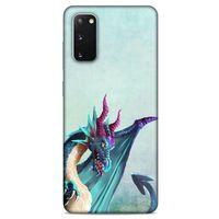 Samsung Galaxy S20 Kılıf Dragons (19) Kılıfları Mavi Ejderha