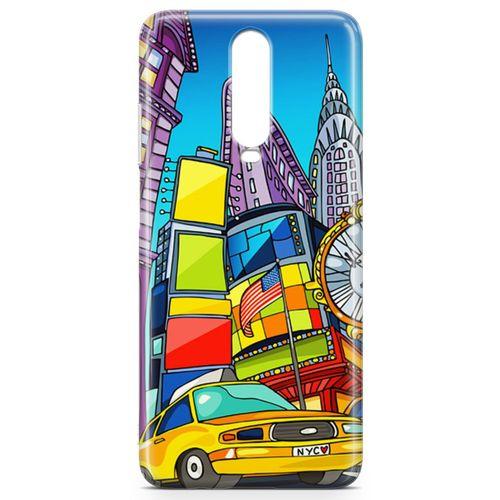 Xiaomi Redmi Poco X2 Kılıf Nyc Taxi Manthattan Arka Kapak Koruma Desenli Full Koruyucu
