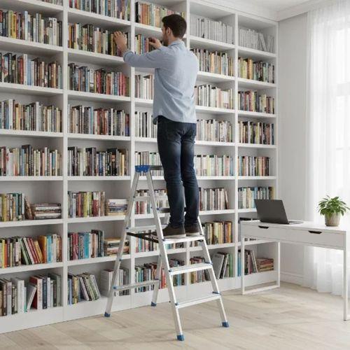 5+5 Çift Basamaklı Alüminyum Metal Merdiven