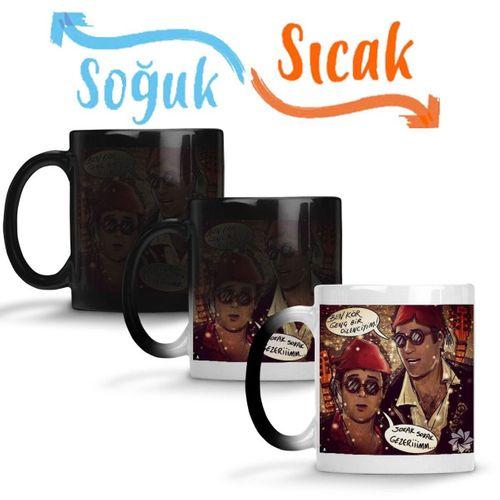 Kemal Sunal Şabanoğlu Şaban Sihirli Kupa Bardak Porselen