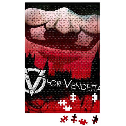 V For Vendetta Freedom Mask Puzzle 240 Parça Yapboz