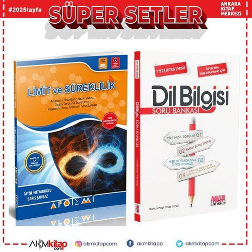 Apotemi Limit Süreklilik ve AKM Dil Bilgisi Soru Bankası Seti 2 Kitap