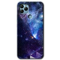 GM 22 Plus Kılıf HD Desen Baskılı Arka Kapak - Galaksi + Kırılmaz Cam