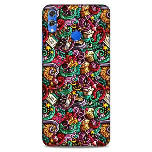 Graffitix (44) Desenli Silikon Kapak Huawei Honor 8x Kılıf