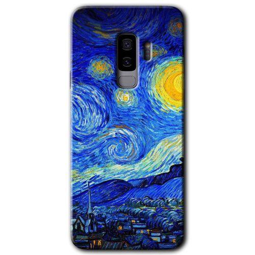 Galaxy S9 Plus Kılıf HD Desen Baskılı Arka Kapak - Starry Night + Kırılmaz Cam