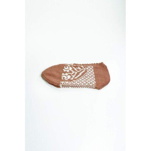 2 Çift El Örgüsü Kışlık Şık Kadın Yün Patik Set 9