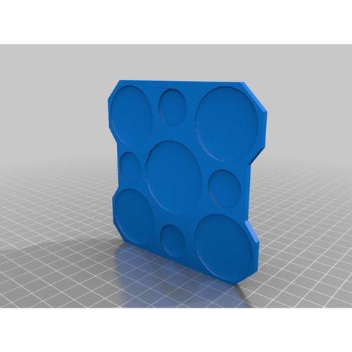 Painter S Pallette Düz İnce Dikey Yeni Versiyon 3D Baskı (Bu ürün Sadece Plastik parçadır - Almadan Önce Soru Sorabilirsiniz)