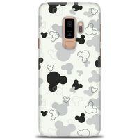 Samsung Galaxy S9 Plus Kılıf HD Baskılı Kılıf - Siyah Mickey + Tam Ekran Koruyucu