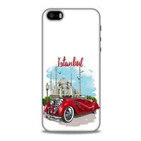 Retro (22) Desen Tam Koruma Kılıfı Renkli Apple Iphone 5S Kılıf