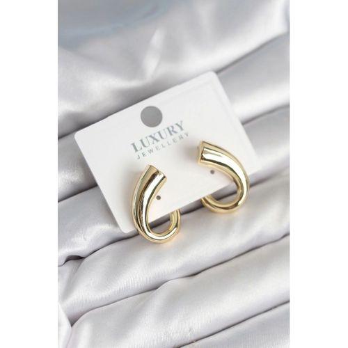 Vintage Model Gold Renk Kadın Küpe