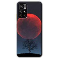 Potkal Hediye Fabrikası Xiaomi Redmi Note 11T Kılıf HD Desen Baskılı Arka Kapak - Kanlı Ay