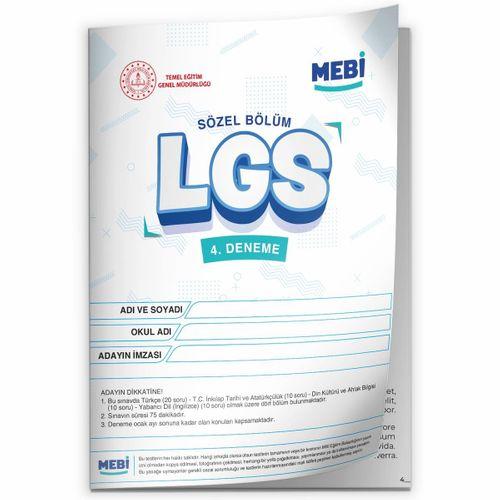 2026 LGS 8 Sınıf MEB ONLİNE Türkiye Geneli 4  Deneme (Sayısal–Sözel) Büyük Boy Renkli BASKI ÜCRETİ
