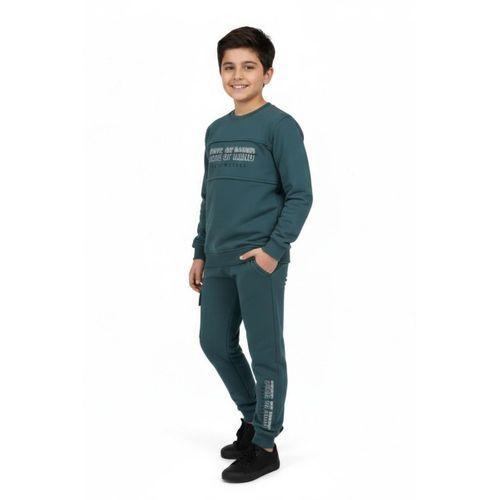 Erkek Çocuk Önü Baskılı Sweatshirt Ve Eşofman Alt Takım BGL-ST05248
