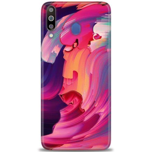Samsung Galaxy M30 Kılıf HD Baskılı Kılıf - Renkler + Tam Ekran Koruyucu