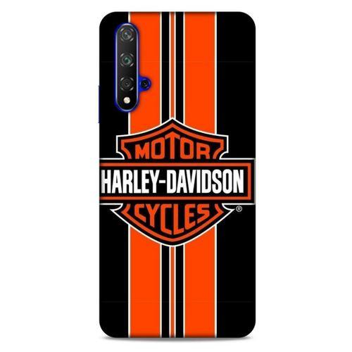 Huawei P Smart S 2020 Uyumlu Kılıf Motorsiklet (36) Glitter Kılıf Harley Davidson