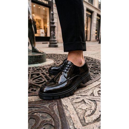 BA0237 Bağcıklı Rugan Klasik Yüksek Taban Casual Erkek Ayakkabı