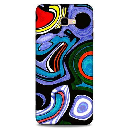 Lopard Samsung Galaxy J4 Plus Uyumlu Kılıf Soyut Sanat (25) Baskılı Antişok Kapak