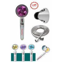 Turbo Duş Başlığı Seti Basınçlı Ayarlanabilir Su Tasarrufu Hortum Ve Mafsal Seti