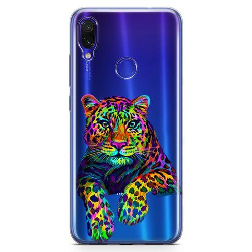 Xiaomi Redmi Note 7 Kılıf Kaplan Colorful Arka Kapak Koruma Desenli Full Koruyucu