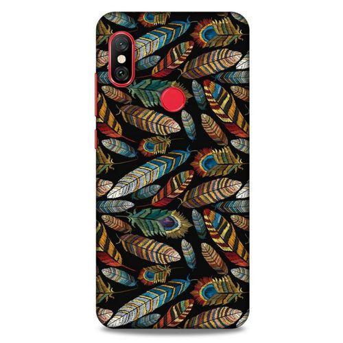 Xiaomi Mi A2 Lite Kılıf Desenli Özel Seri Tüyler (28) Arka Kapak
