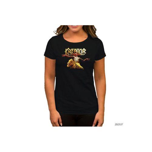 Kreator Horror Siyah Kadın Tişört