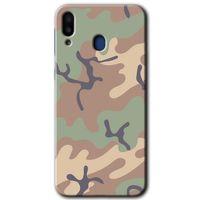 Potkal Hediye Fabrikası Samsung Galaxy M20 HD Baskılı Kılıf + 9D Tam Ekran Koruyucu - Kamuflaj 29