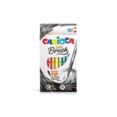 Carioca Carioca Süper Brush Keçeli Boya Kalemi 10Lu