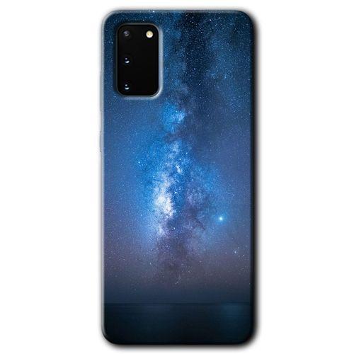 Potkal Hediye Fabrikası Samsung Galaxy S20 Kılıf HD Desen Baskılı Arka Kapak - Samanyolu