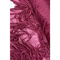 Yağmur Damlası Simli Abiye Elbise Şallık Tül Kumaş Bordo 23