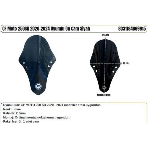 CF Moto 250SR Siyah (2020-24) Siperlik Camı