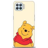 Oppo Reno 4 Lite Kılıf HD Baskılı Kılıf - Winnie the Pooh + Tam Ekran Koruyucu