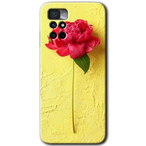 Redmi Note 11 4G Kılıf HD Desen Baskılı Arka Kapak - Kırmızı Gül