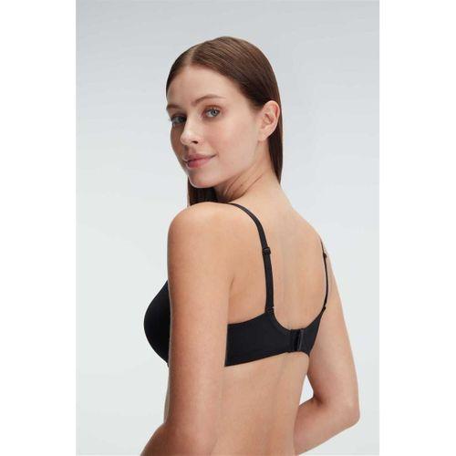 Kadın Balenli Desteksiz Dolgusuz Askıları Çıkabilen Günlük Klasik T-shirt Sütyeni