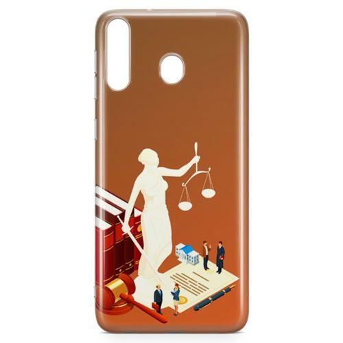 Samsung Galaxy M30 Kılıf Hakim Savcı Avukat Arka Kapak Koruma Desenli Full Koruyucu