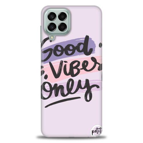 Samsung Galaxy M33 Kılıf HD Baskılı Kılıf - Good Vibes + Tam Ekran Koruyucu