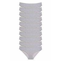 10 adet Süper Eko Set Likralı Kadın Slip Külot Gri