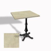 Dockers Çipa 1012 Döküm Ayak Kare Masa 80X80 cm - (Werzalit, Wermodin ve Allzalit Tabla) - Golden Marble