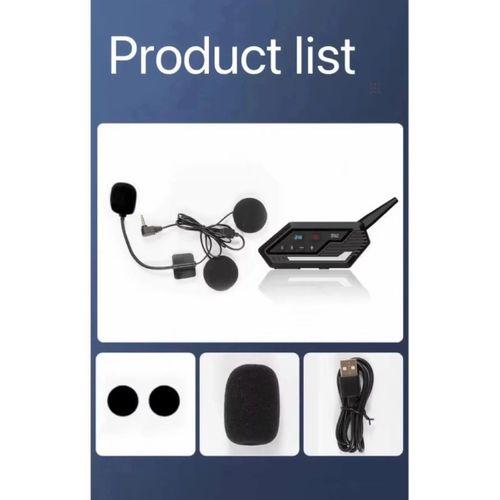 Bt62 Motosiklet Kask Kulaklığı Bluetooth Intercom 2 Intercom Bağlantılı