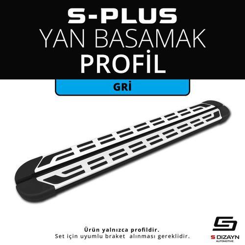 S-Plus Gri Yan Basamak Profil 173 Cm