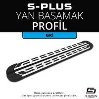 S-Plus Gri Yan Basamak Profil 173 Cm
