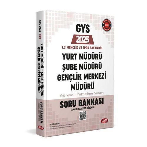 2025 GYS Gençlik ve Spor Bakanlığı Yurt Şube Gençlik Merkezi Müdürü Soru Bankası Data Yayınları