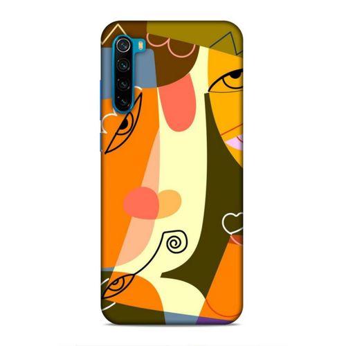 Xiaomi Redmi Note 8T Uyumlu Kılıf Face'X 48 Bumper Kılıf Karakalem